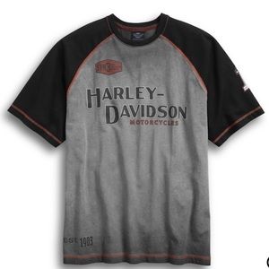 Men's H-D Iron Block Raglan T-Shirt| 2X